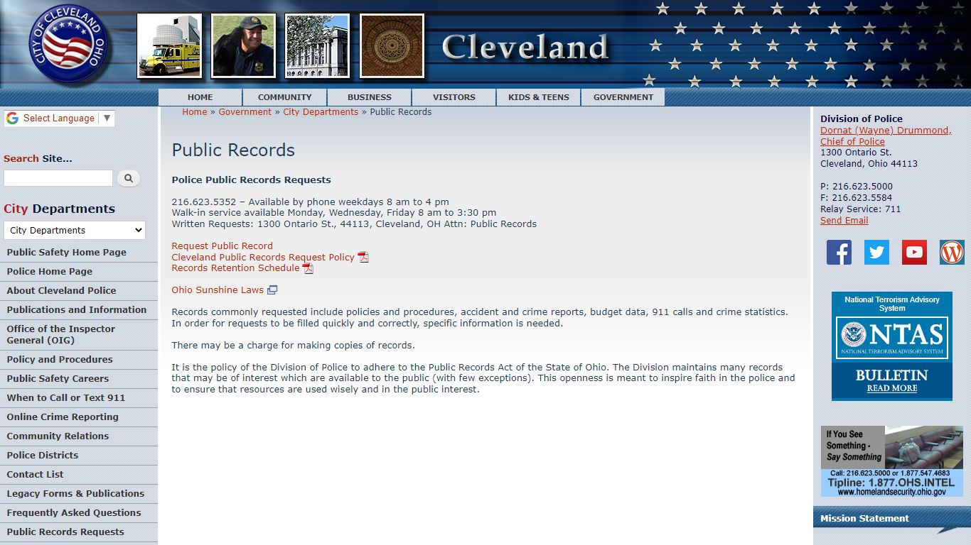 Public Records | City of Cleveland